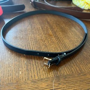 Black Skinny Belt